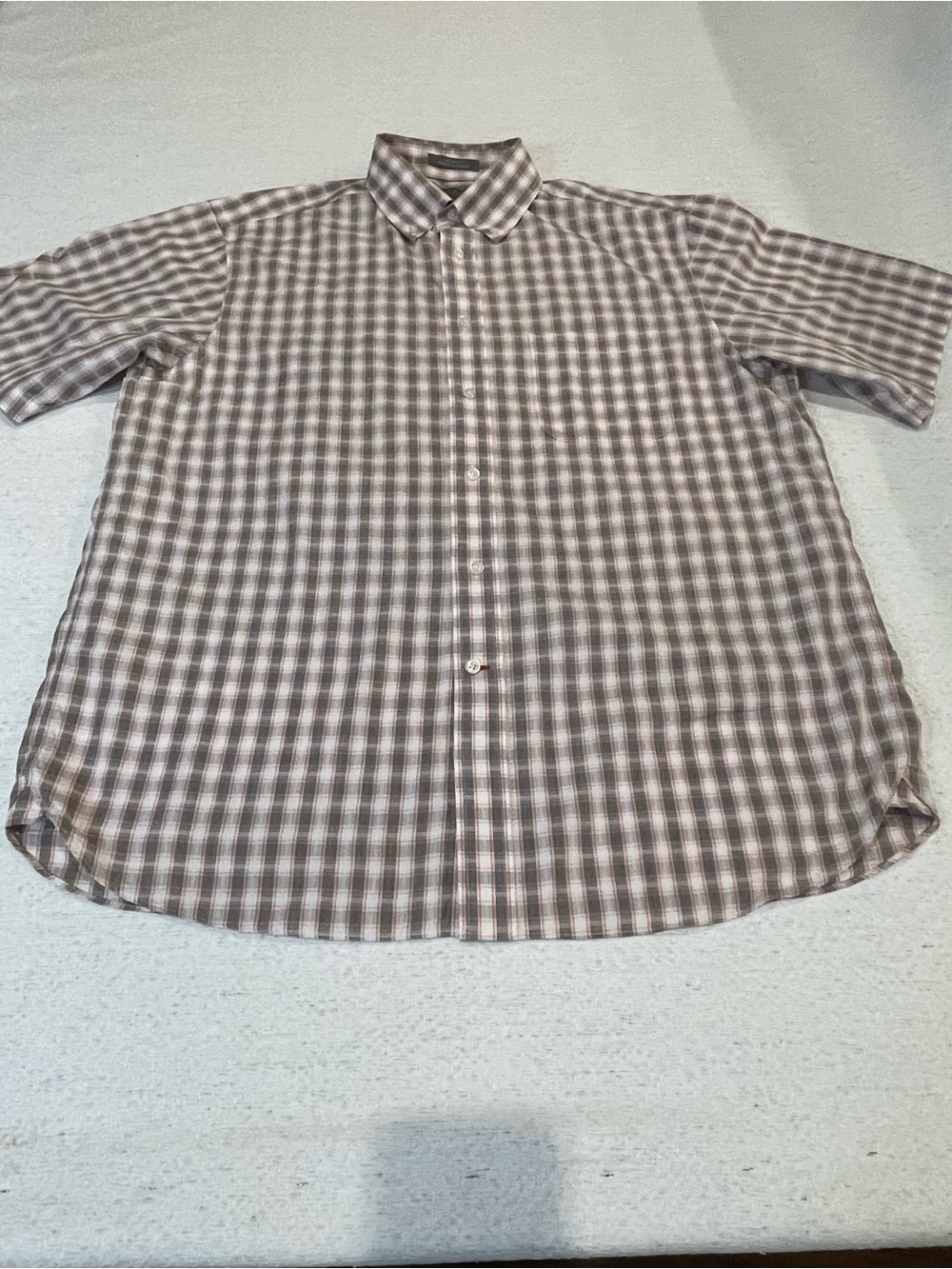 Daniel Cremieux Signature Collection Men's L Plaid Cotton Shirt.SKU#0757